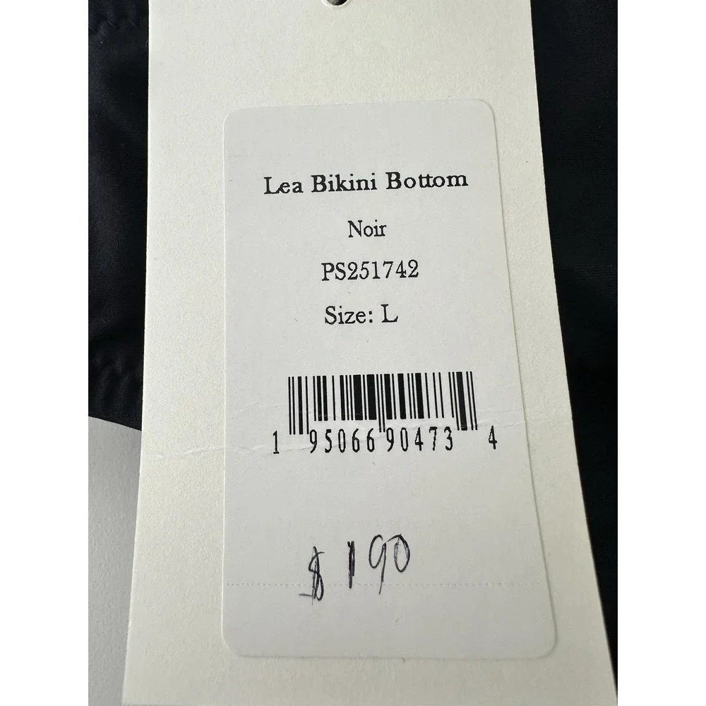 New ULLA Johnson Lea Bikini Set Swimsuit Women's Large Black Beach Vacation